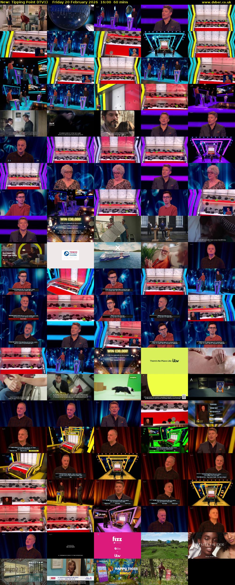 Tipping Point (ITV1) Friday 20 February 2026 16:00 - 17:00