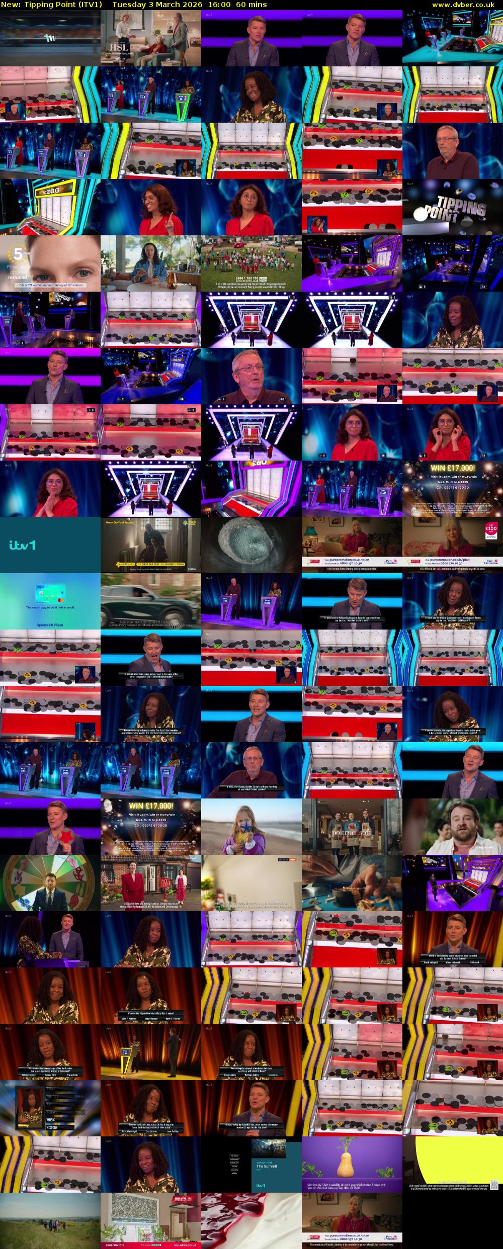 Tipping Point (ITV1) Tuesday 3 March 2026 16:00 - 17:00