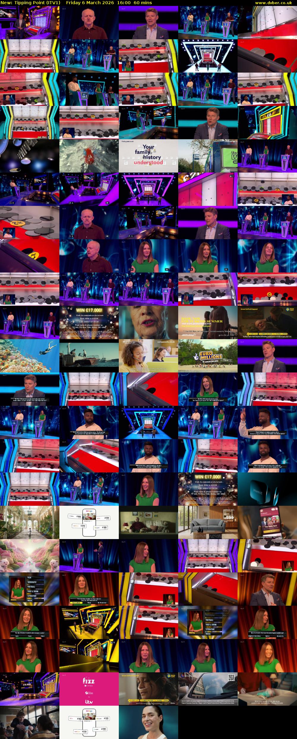Tipping Point (ITV1) Friday 6 March 2026 16:00 - 17:00