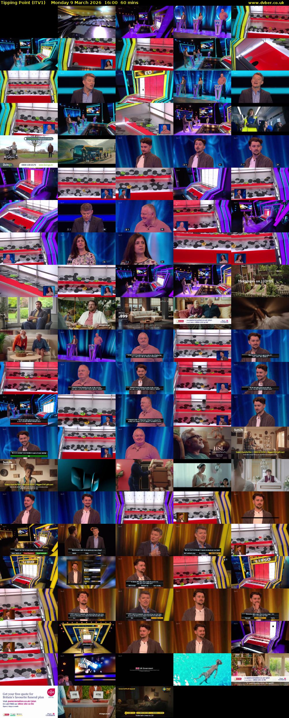 Tipping Point (ITV1) Monday 9 March 2026 16:00 - 17:00