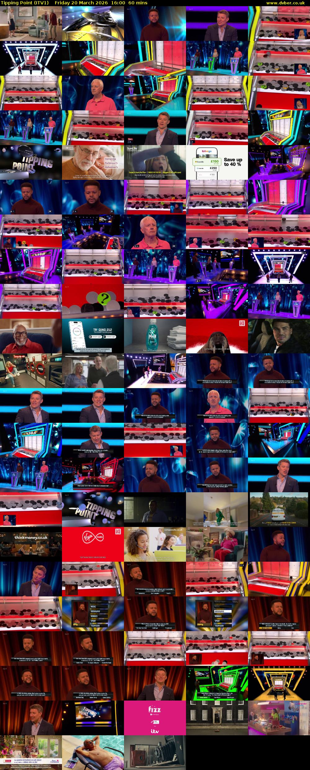 Tipping Point (ITV1) Friday 20 March 2026 16:00 - 17:00