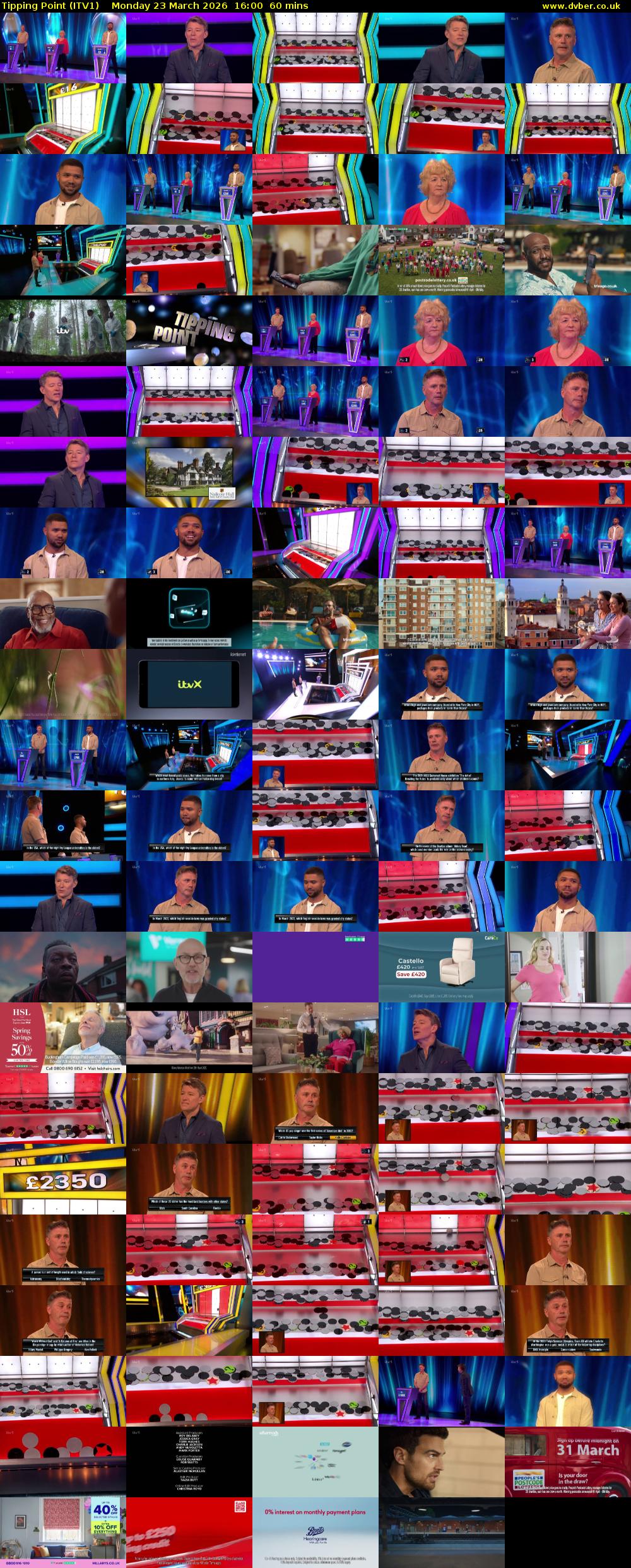 Tipping Point (ITV1) Monday 23 March 2026 16:00 - 17:00