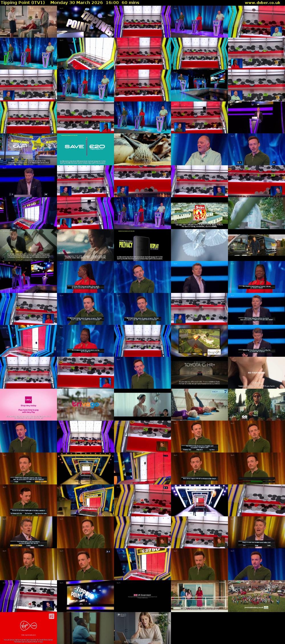 Tipping Point (ITV1) Monday 30 March 2026 16:00 - 17:00
