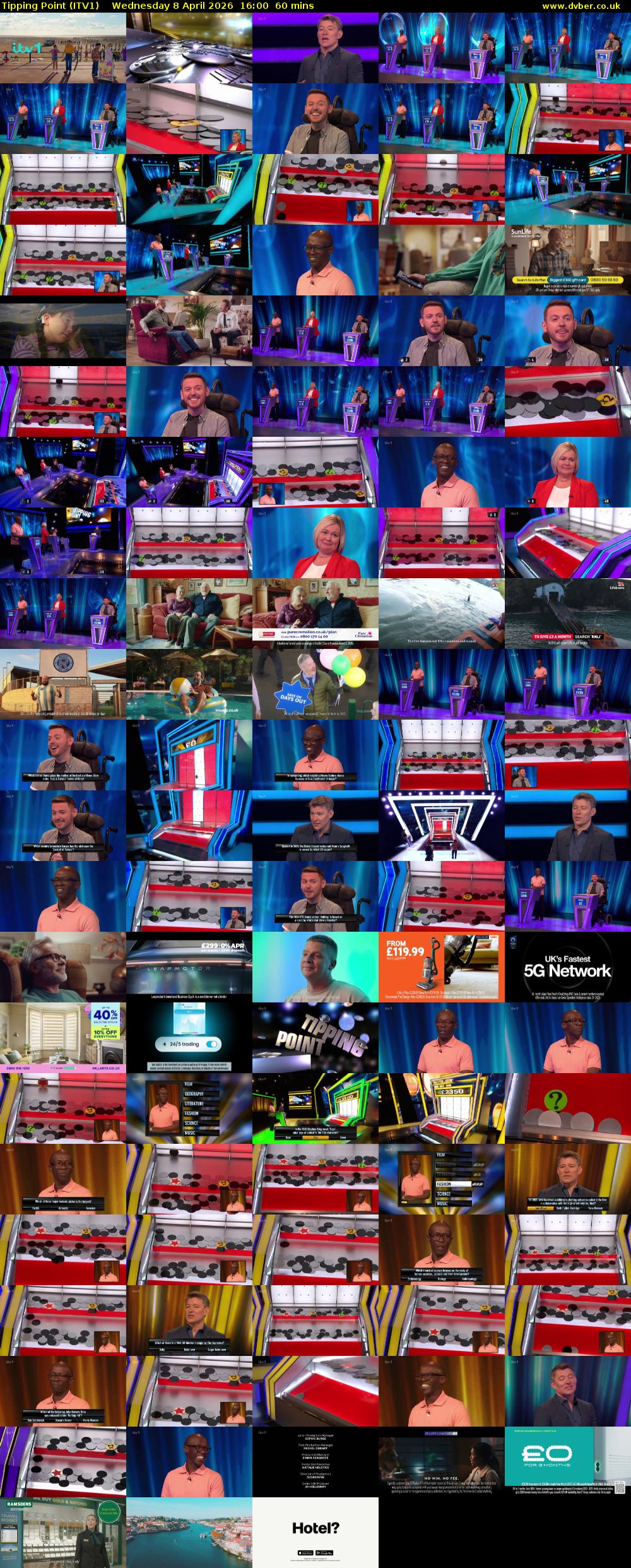 Tipping Point (ITV1) Wednesday 8 April 2026 16:00 - 17:00