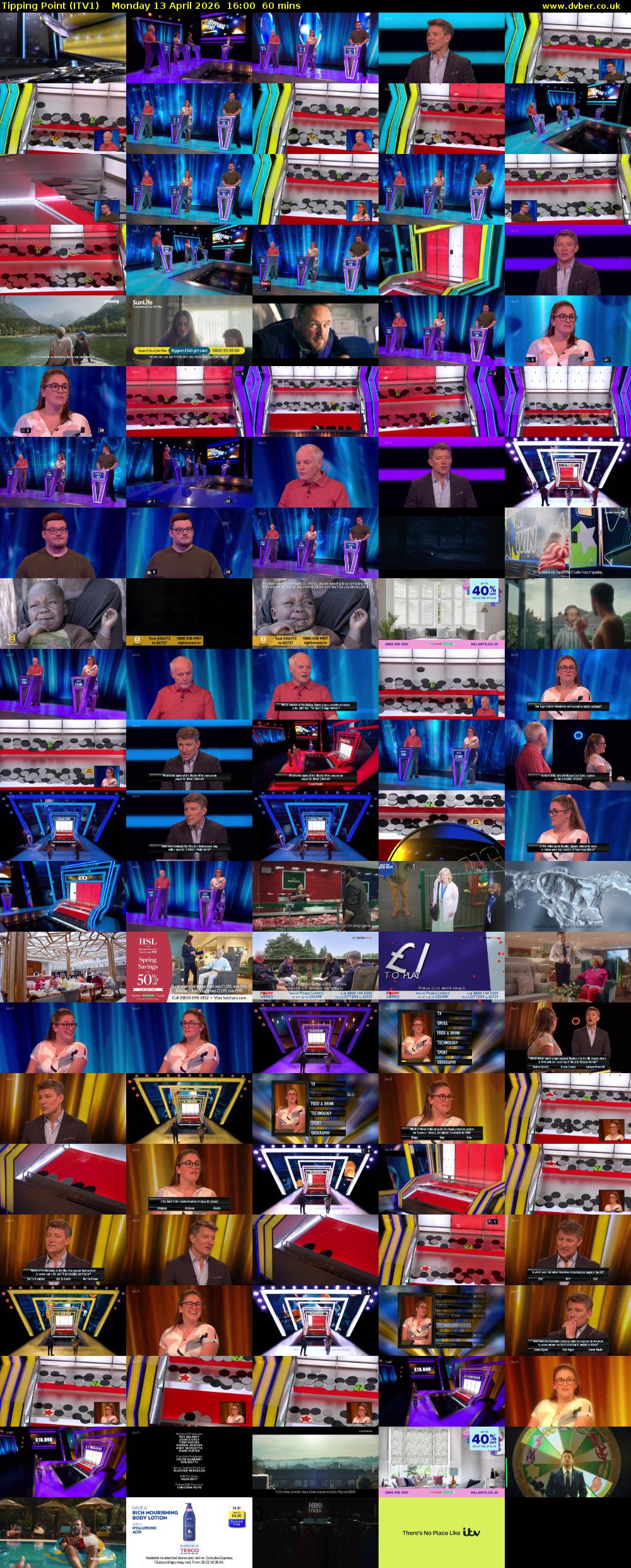 Tipping Point (ITV1) Monday 13 April 2026 16:00 - 17:00