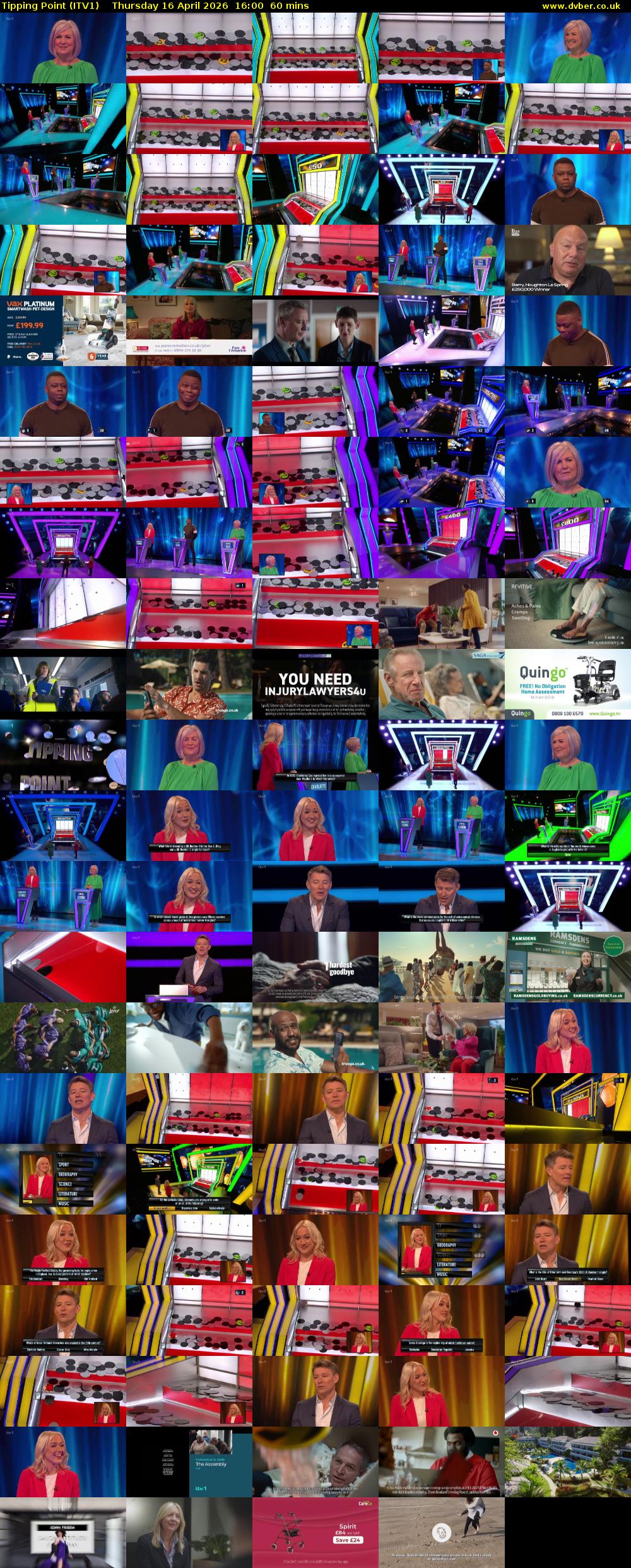 Tipping Point (ITV1) Thursday 16 April 2026 16:00 - 17:00