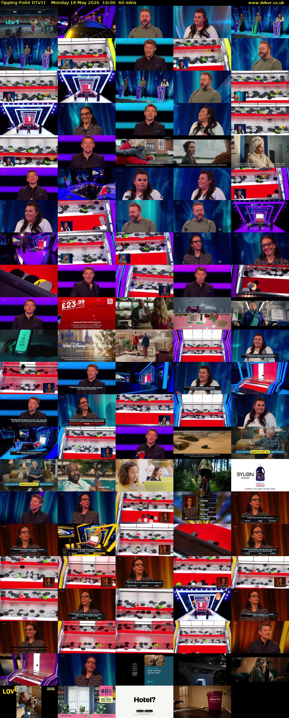 Tipping Point (ITV1) Monday 18 May 2026 16:00 - 17:00