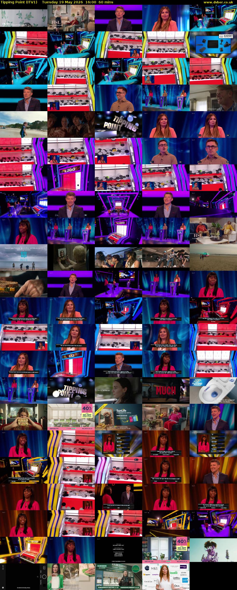 Tipping Point (ITV1) Tuesday 19 May 2026 16:00 - 17:00