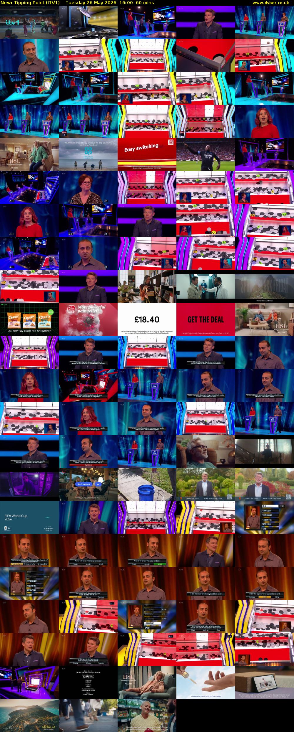 Tipping Point (ITV1) Tuesday 26 May 2026 16:00 - 17:00
