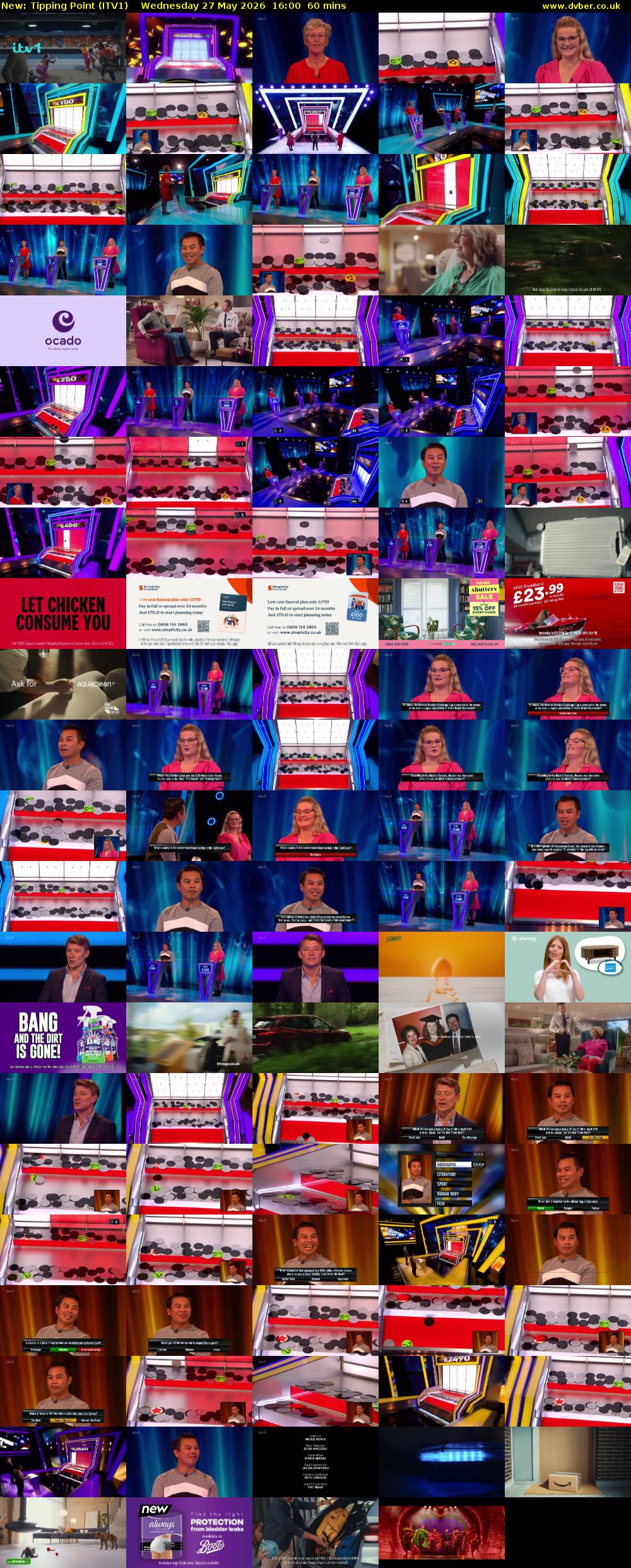 Tipping Point (ITV1) Wednesday 27 May 2026 16:00 - 17:00