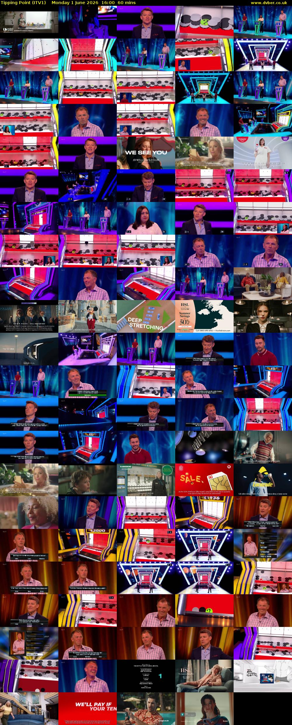 Tipping Point (ITV1) Monday 1 June 2026 16:00 - 17:00
