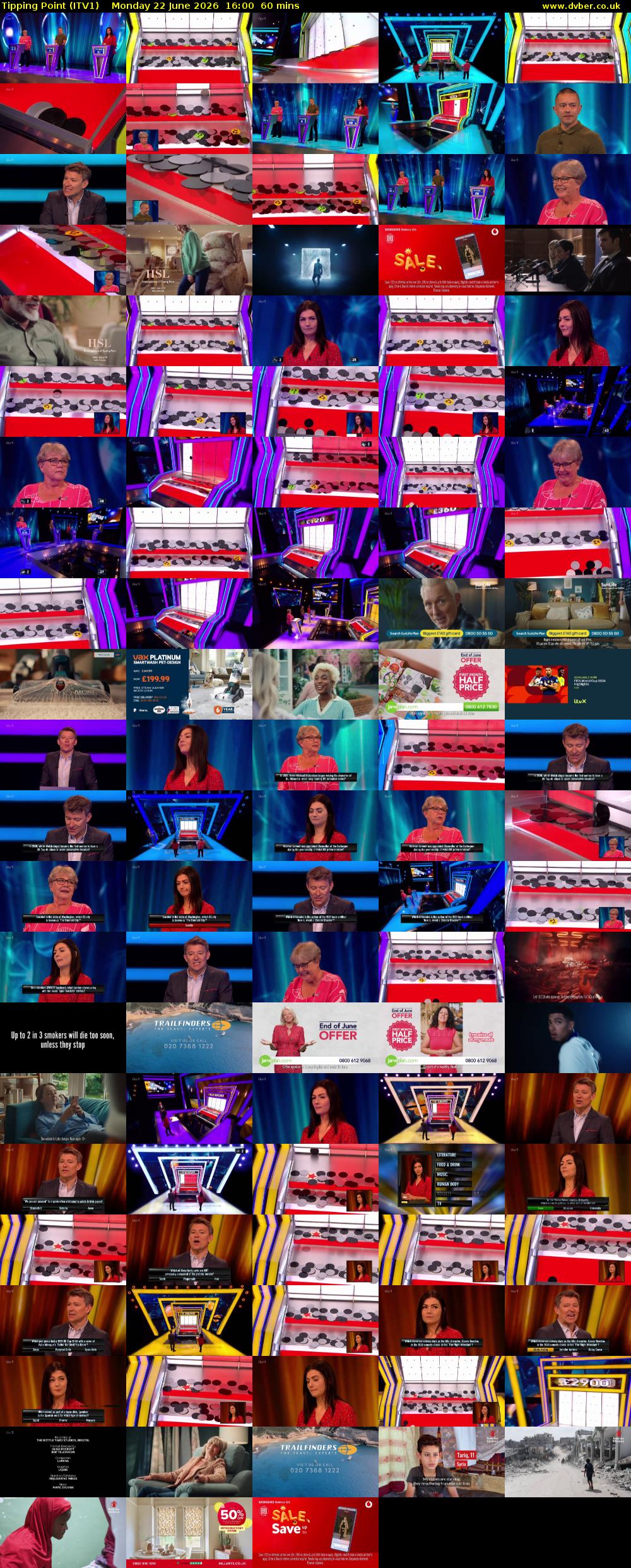 Tipping Point (ITV1) Monday 22 June 2026 16:00 - 17:00