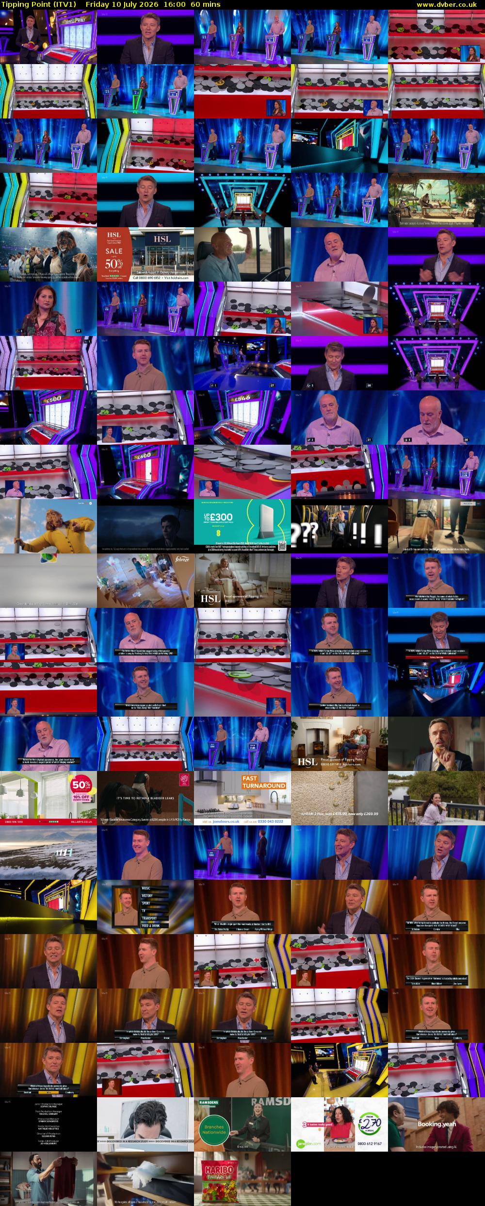 Tipping Point (ITV1) Friday 10 July 2026 16:00 - 17:00