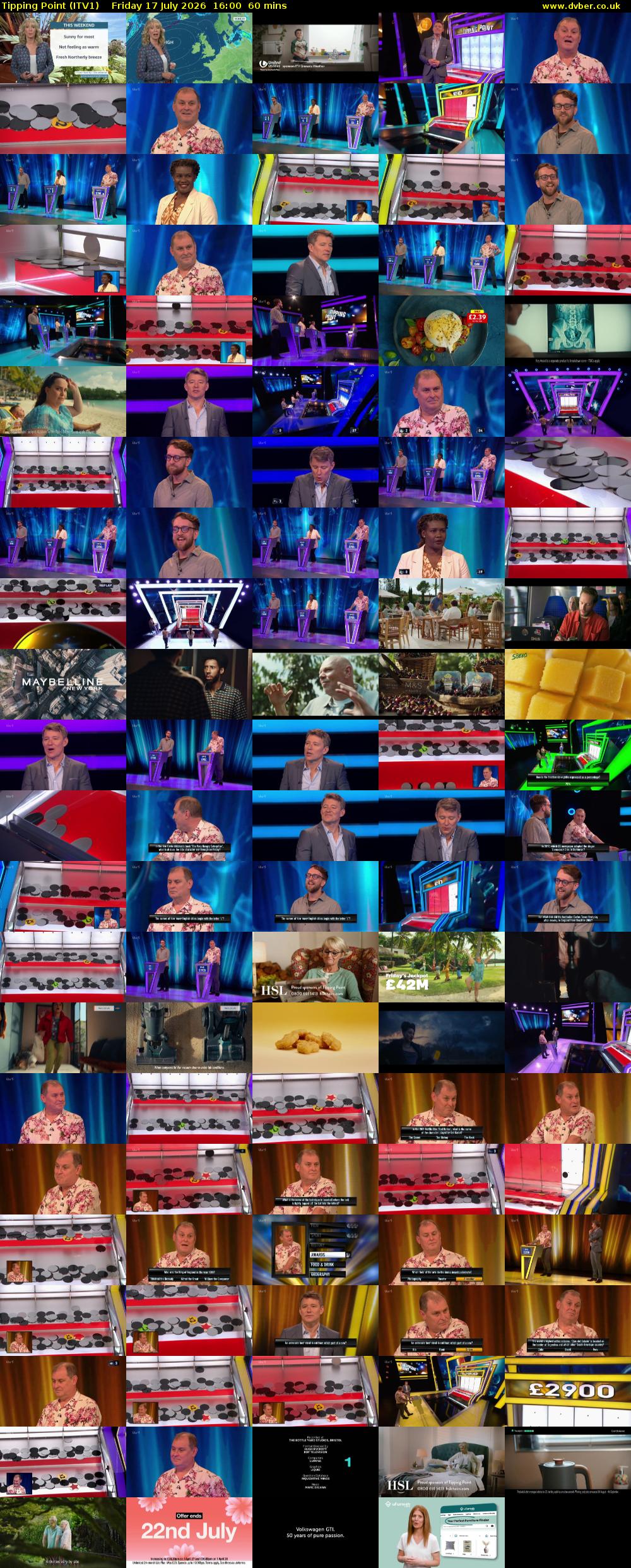 Tipping Point (ITV1) Friday 17 July 2026 16:00 - 17:00