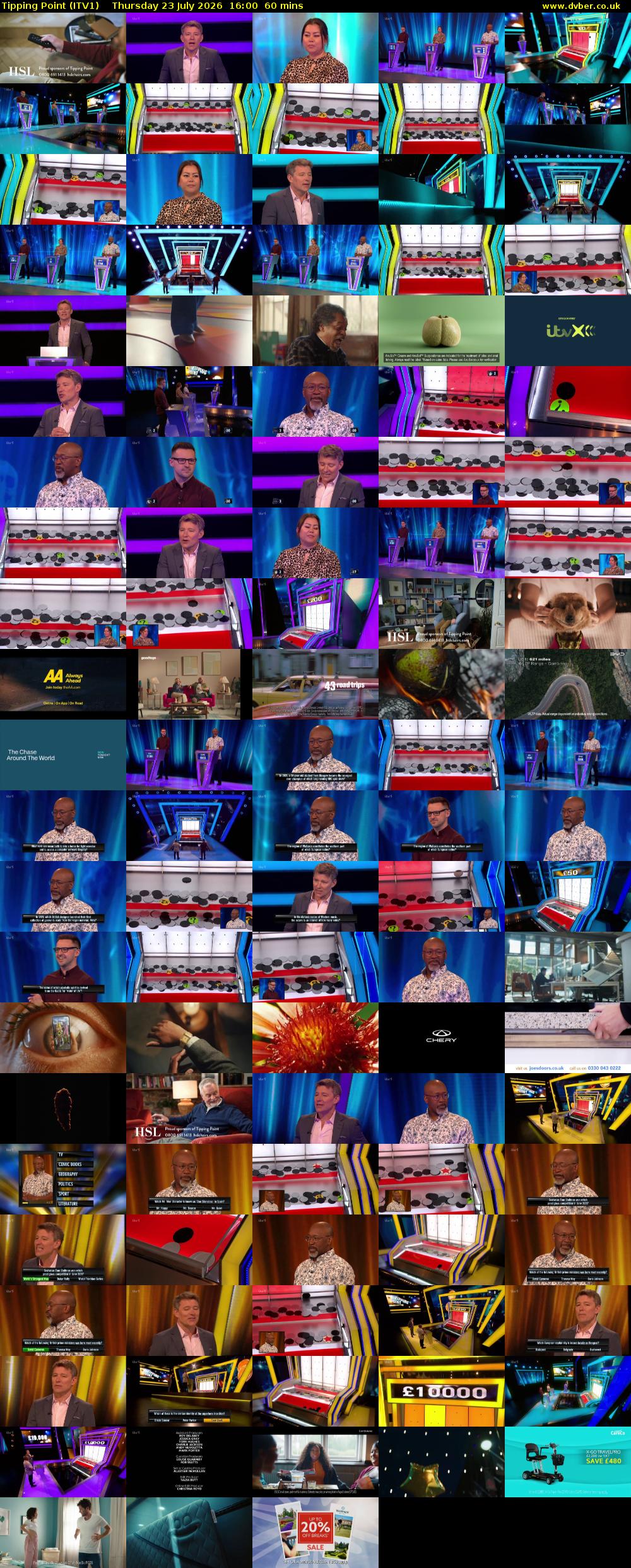 Tipping Point (ITV1) Thursday 23 July 2026 16:00 - 17:00