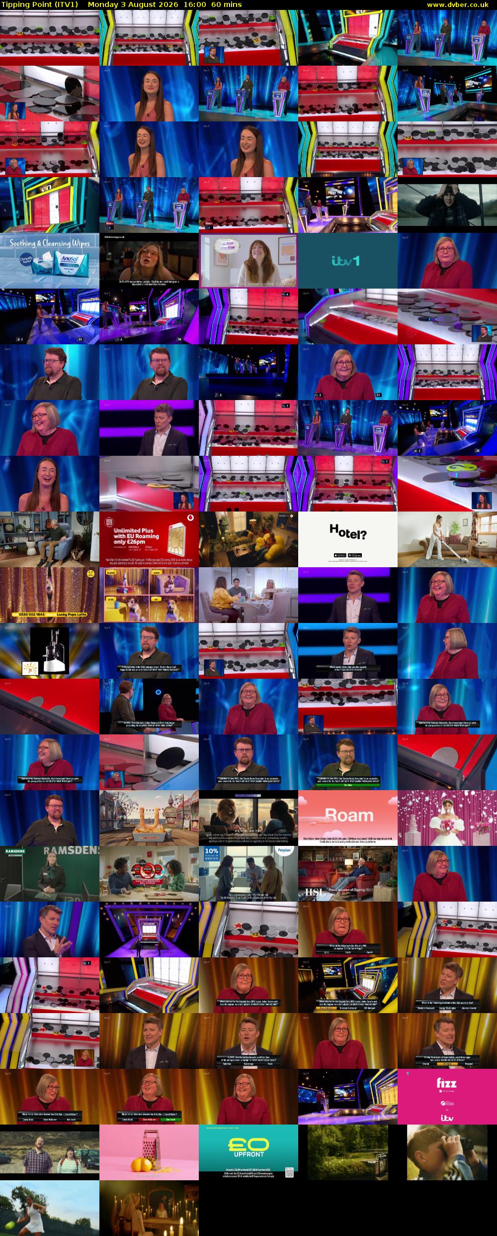 Tipping Point (ITV1) Monday 3 August 2026 16:00 - 17:00
