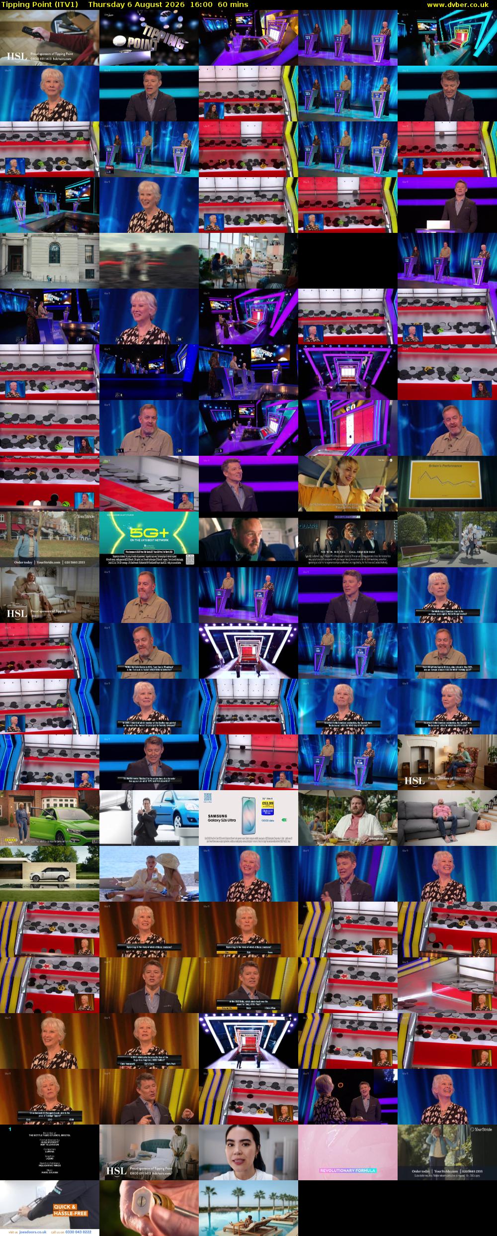 Tipping Point (ITV1) Thursday 6 August 2026 16:00 - 17:00