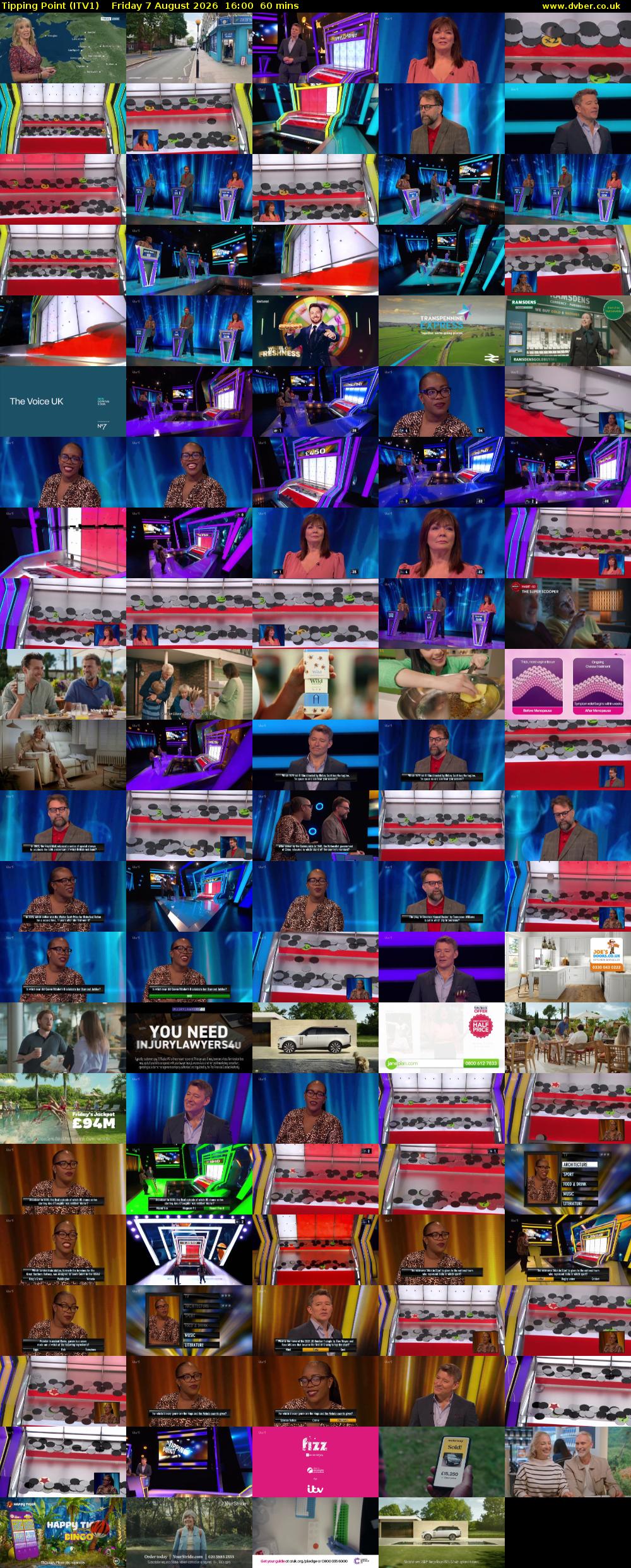 Tipping Point (ITV1) Friday 7 August 2026 16:00 - 17:00