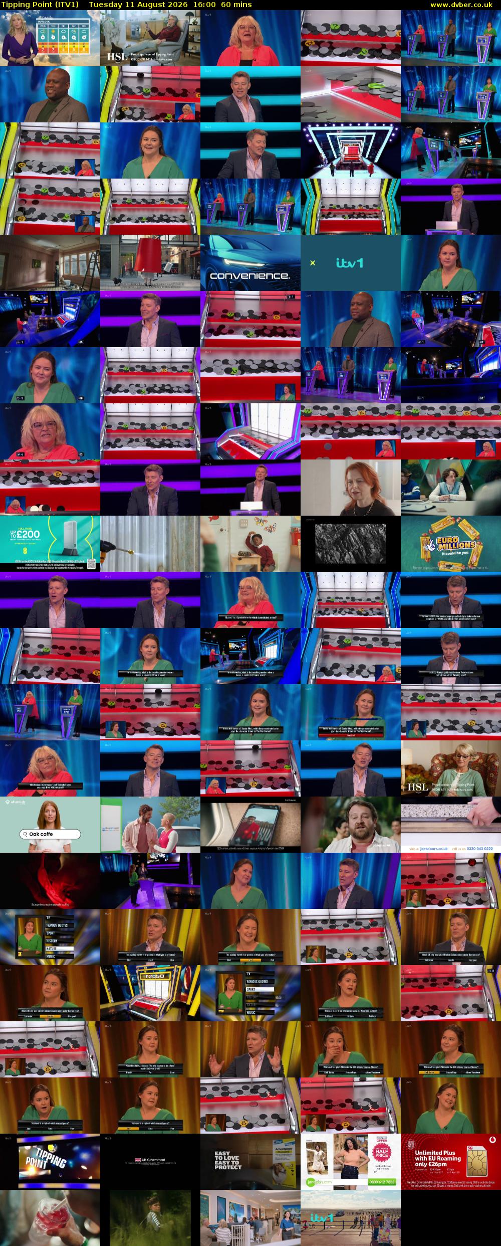 Tipping Point (ITV1) Tuesday 11 August 2026 16:00 - 17:00