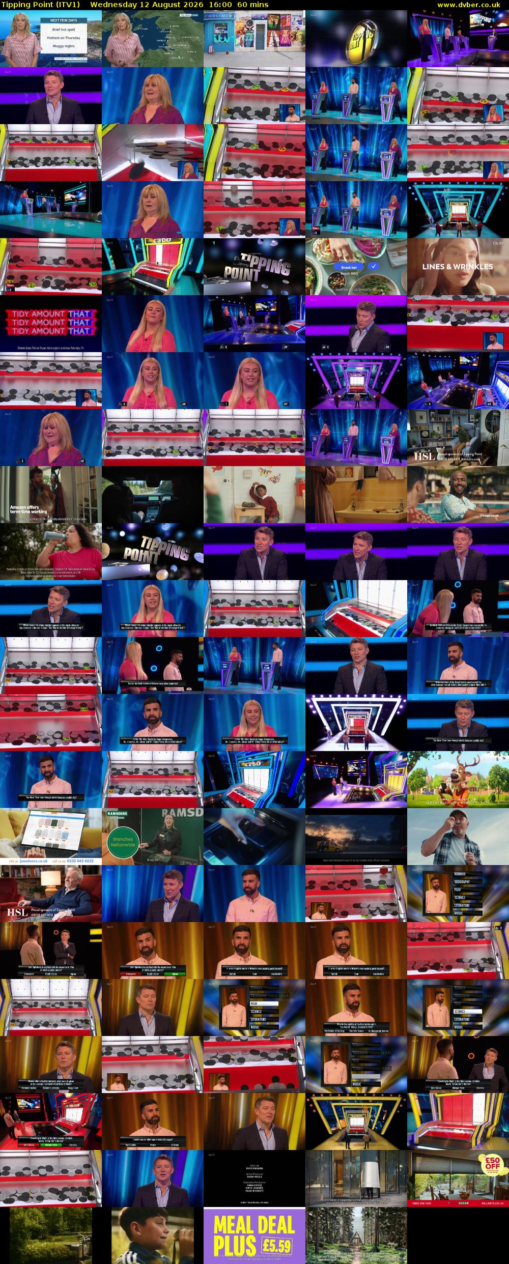Tipping Point (ITV1) Wednesday 12 August 2026 16:00 - 17:00
