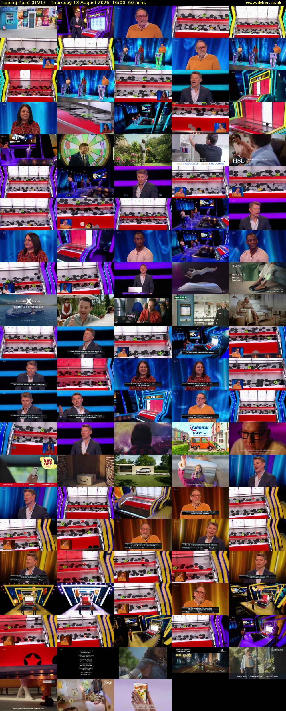 Tipping Point (ITV1) Thursday 13 August 2026 16:00 - 17:00