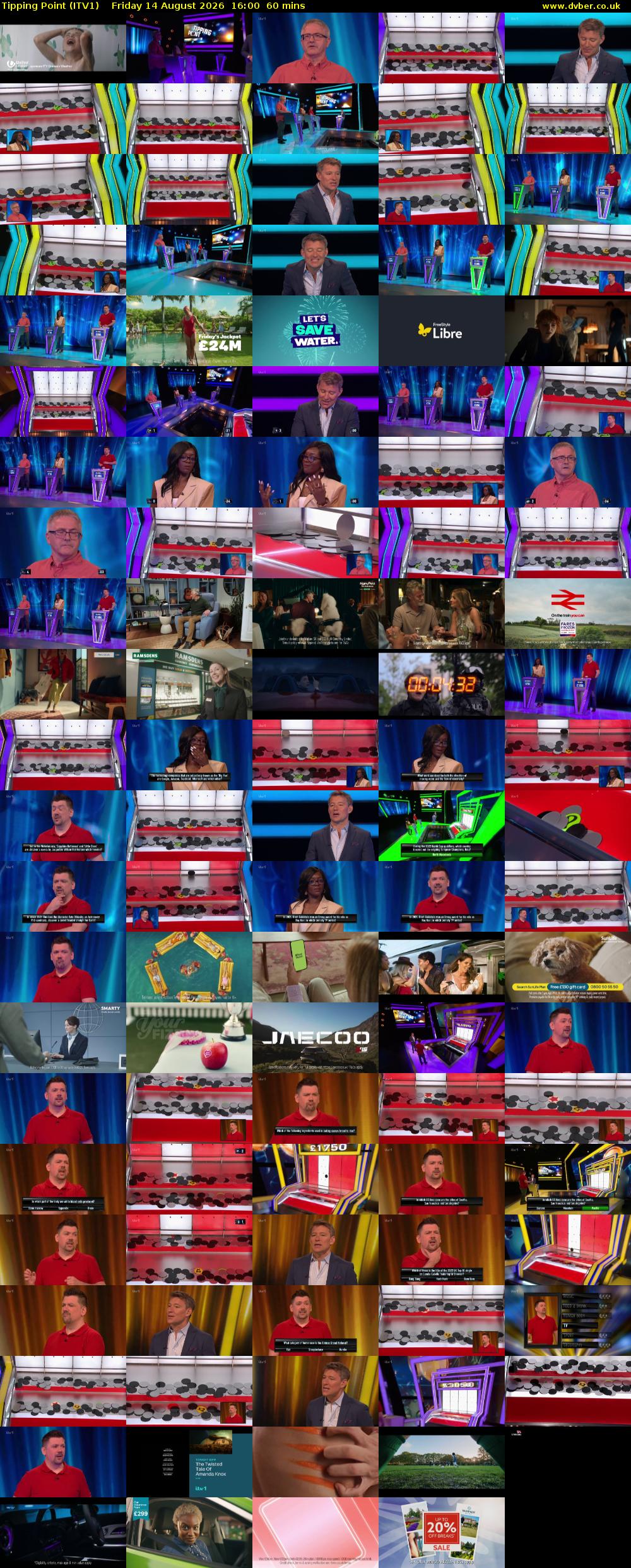 Tipping Point (ITV1) Friday 14 August 2026 16:00 - 17:00