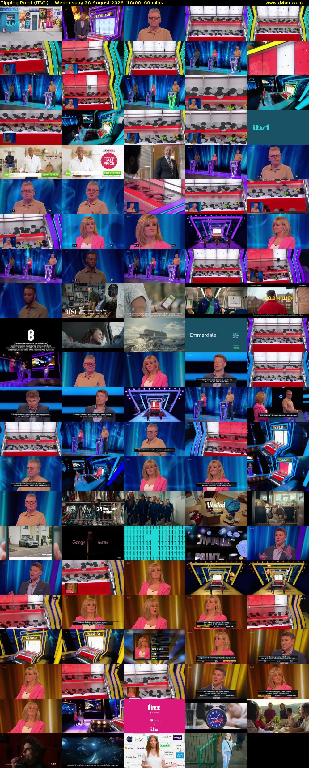 Tipping Point (ITV1) Wednesday 26 August 2026 16:00 - 17:00
