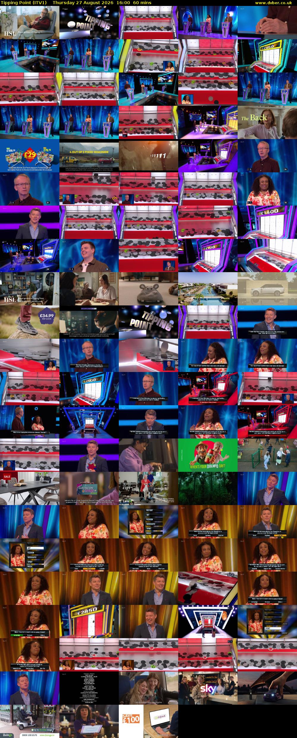 Tipping Point (ITV1) Thursday 27 August 2026 16:00 - 17:00