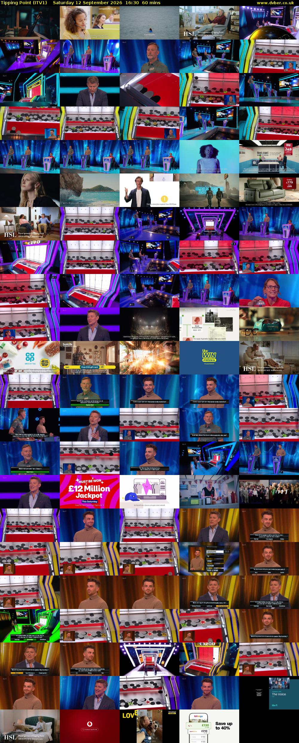 Tipping Point (ITV1) Saturday 12 September 2026 16:30 - 17:30