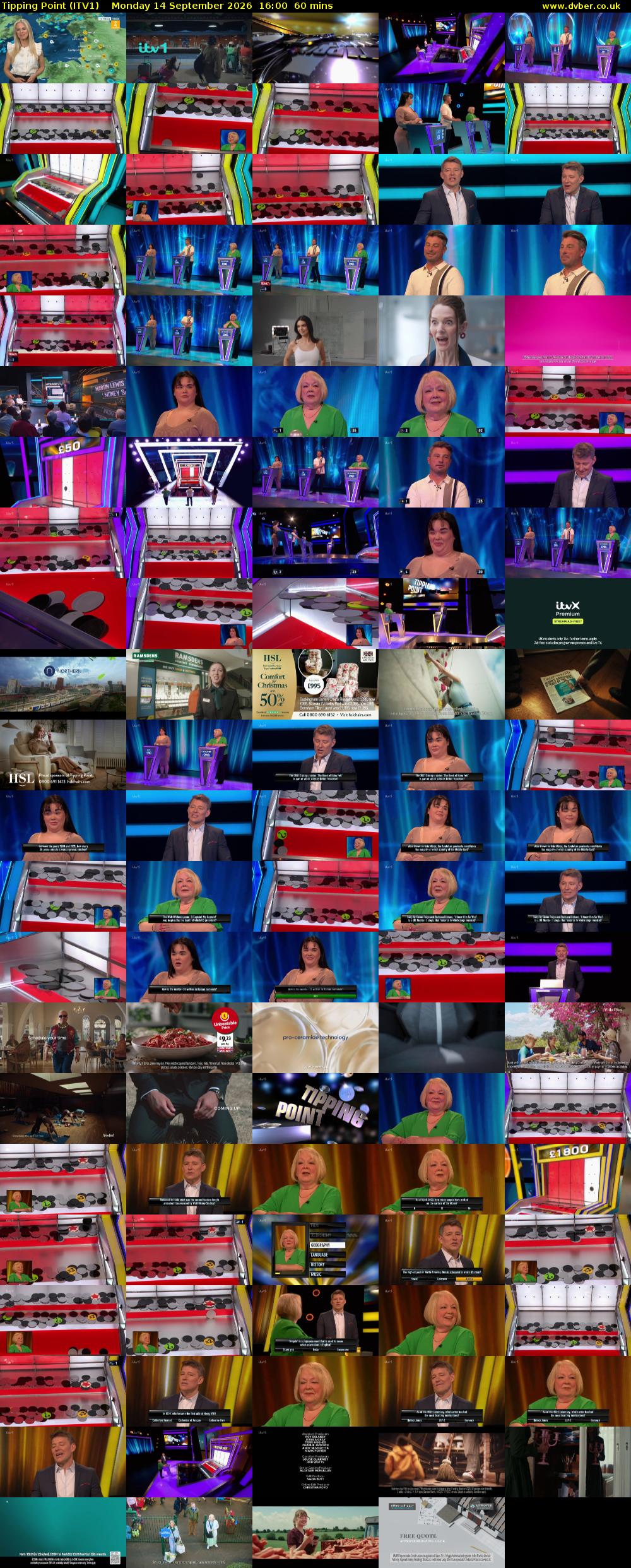 Tipping Point (ITV1) Monday 14 September 2026 16:00 - 17:00
