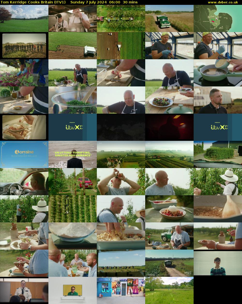 Tom Kerridge Cooks Britain (ITV1) Sunday 7 July 2024 06:00 - 06:30