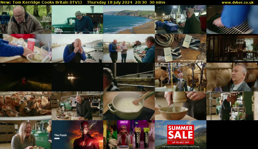 Tom Kerridge Cooks Britain (ITV1) Thursday 18 July 2024 20:30 - 21:00