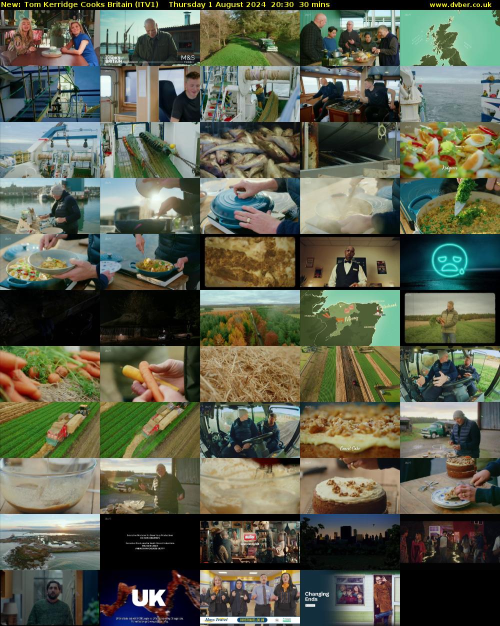 Tom Kerridge Cooks Britain (ITV1) Thursday 1 August 2024 20:30 - 21:00