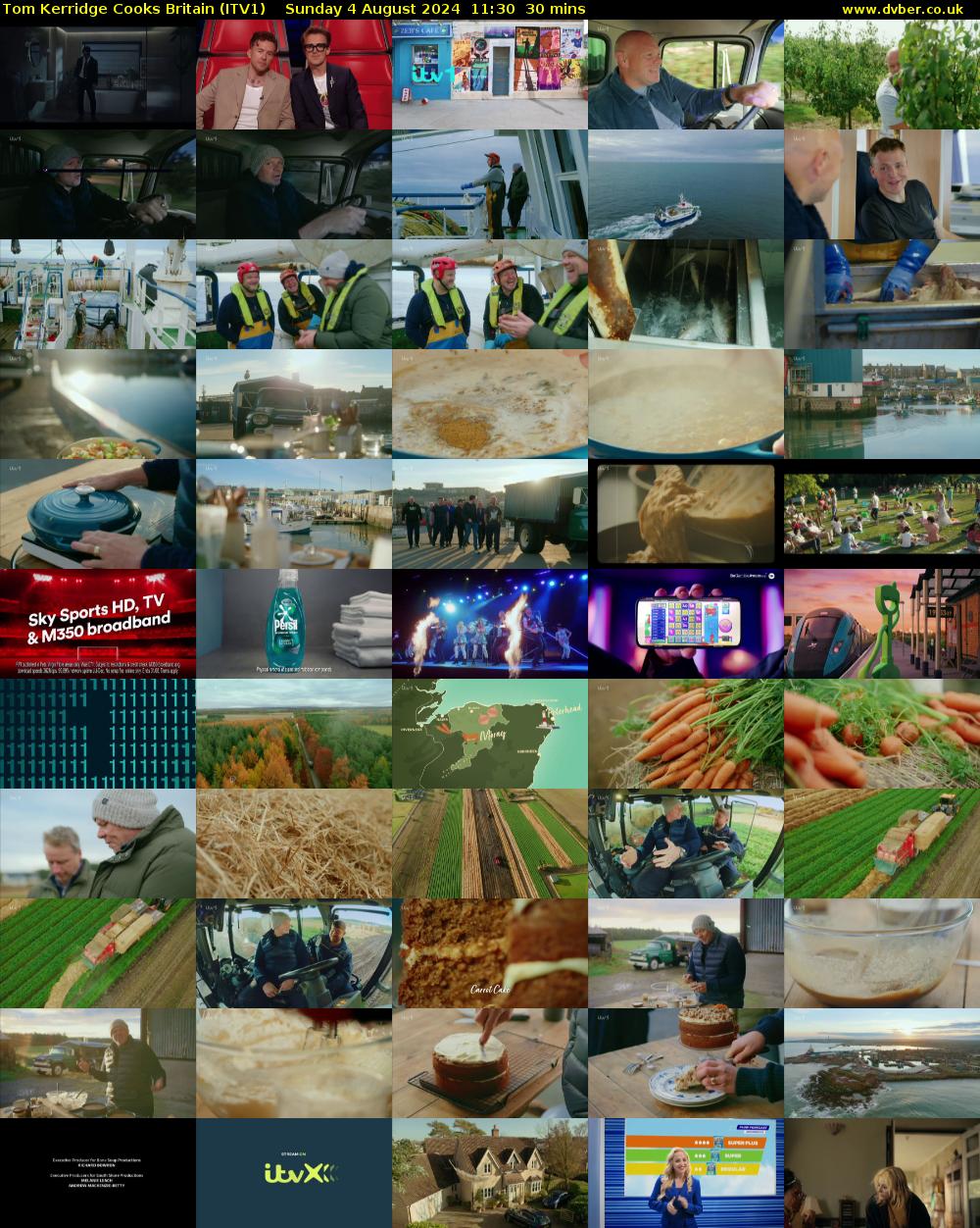 Tom Kerridge Cooks Britain (ITV1) Sunday 4 August 2024 11:30 - 12:00