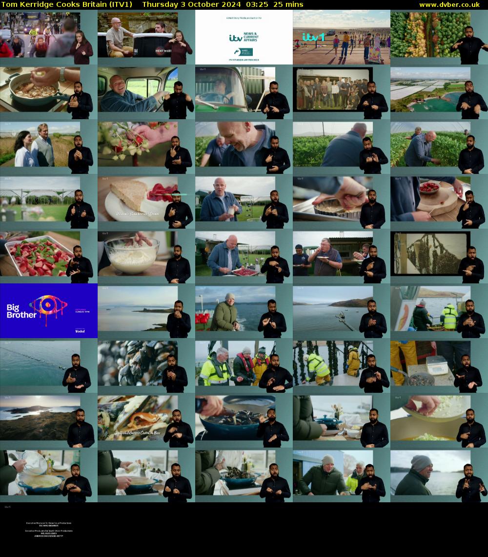 Tom Kerridge Cooks Britain (ITV1) Thursday 3 October 2024 03:25 - 03:50