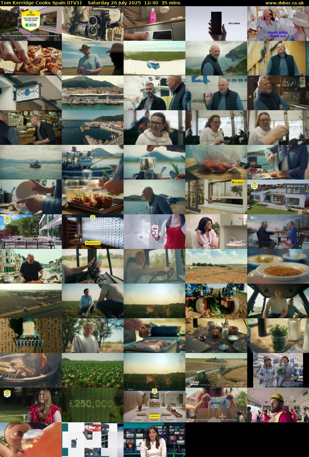 Tom Kerridge Cooks Spain (ITV1) Saturday 26 July 2025 12:40 - 13:15