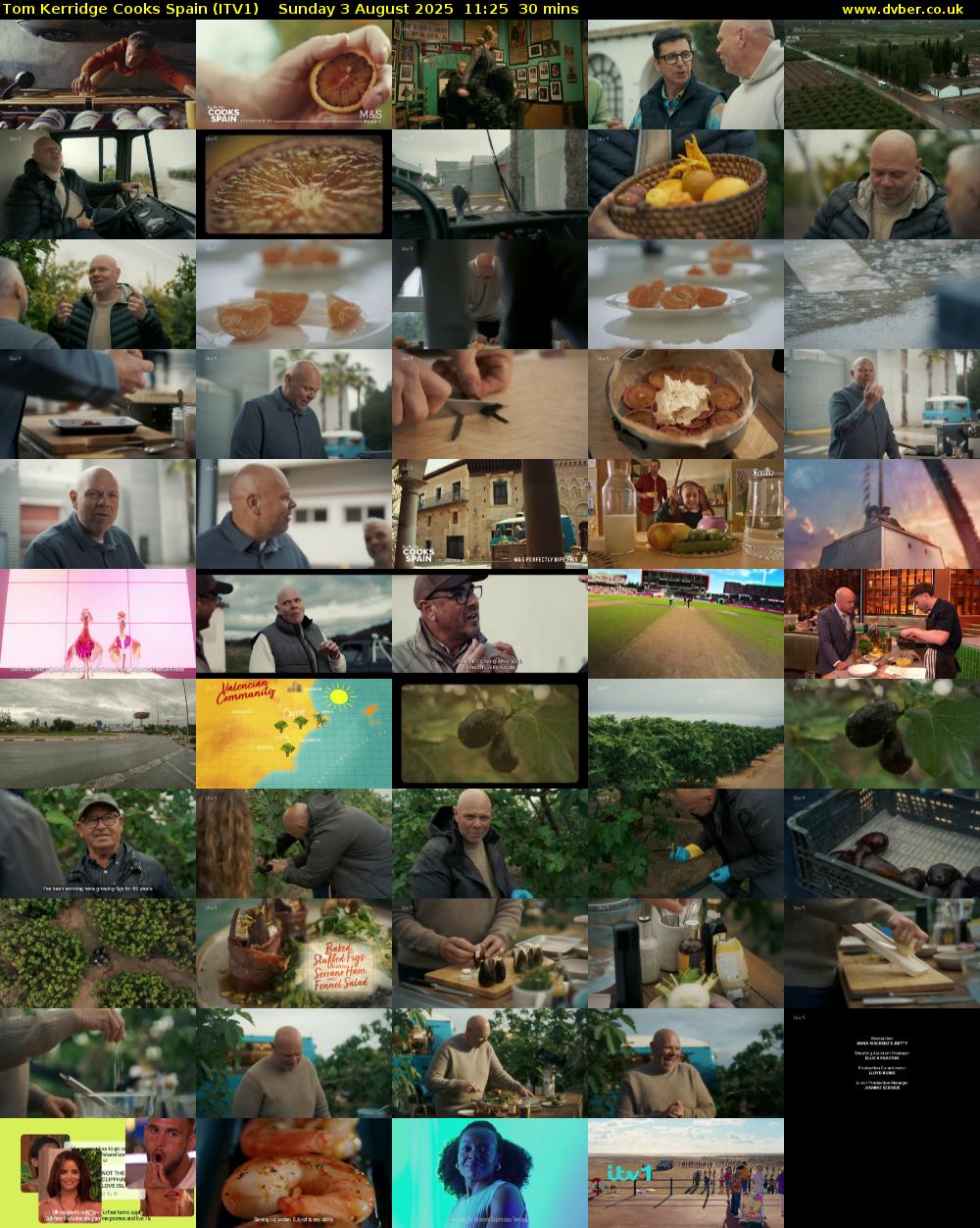 Tom Kerridge Cooks Spain (ITV1) Sunday 3 August 2025 11:25 - 11:55