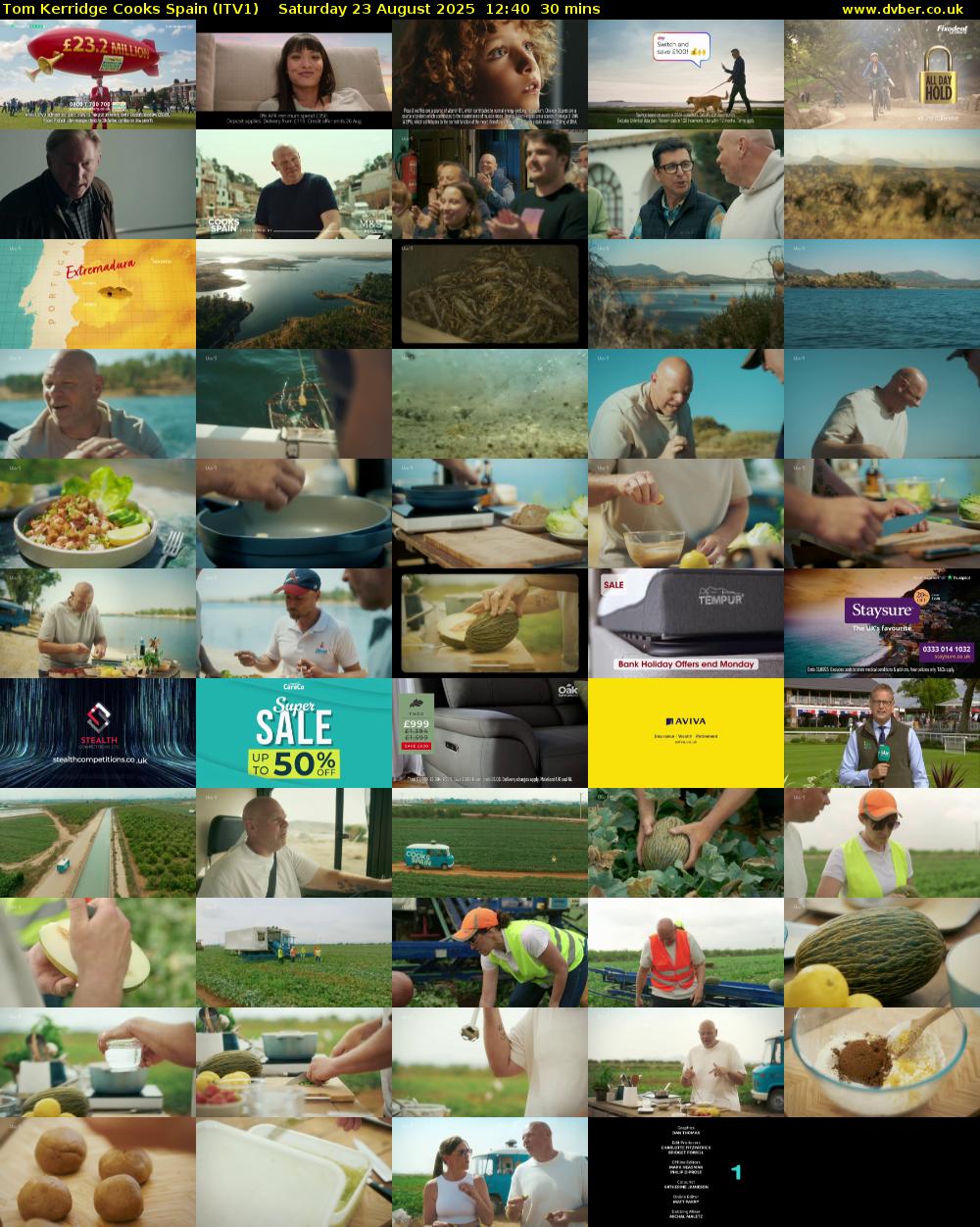 Tom Kerridge Cooks Spain (ITV1) Saturday 23 August 2025 12:40 - 13:10