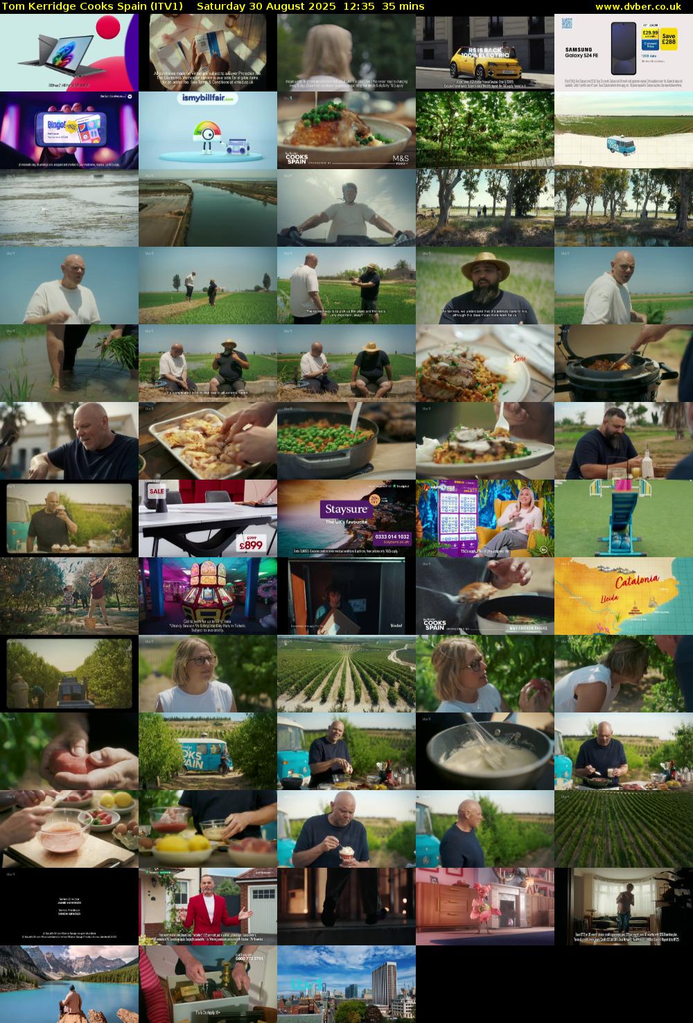Tom Kerridge Cooks Spain (ITV1) Saturday 30 August 2025 12:35 - 13:10