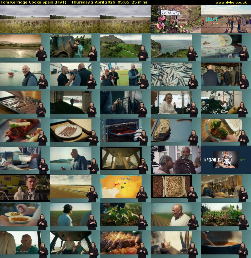 Tom Kerridge Cooks Spain (ITV1) Thursday 2 April 2026 05:05 - 05:30