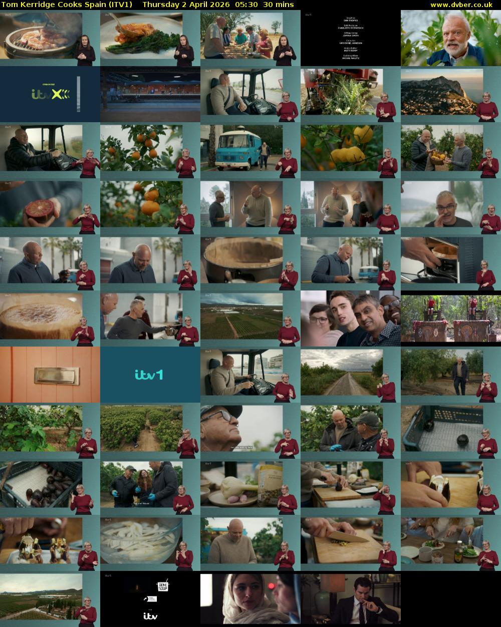 Tom Kerridge Cooks Spain (ITV1) Thursday 2 April 2026 05:30 - 06:00