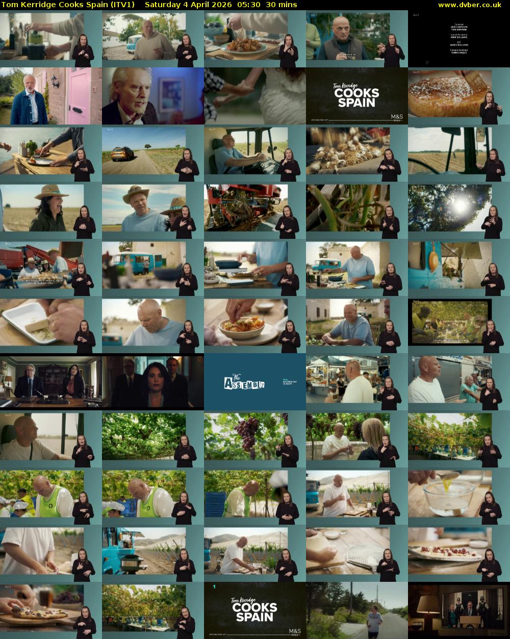 Tom Kerridge Cooks Spain (ITV1) Saturday 4 April 2026 05:30 - 06:00