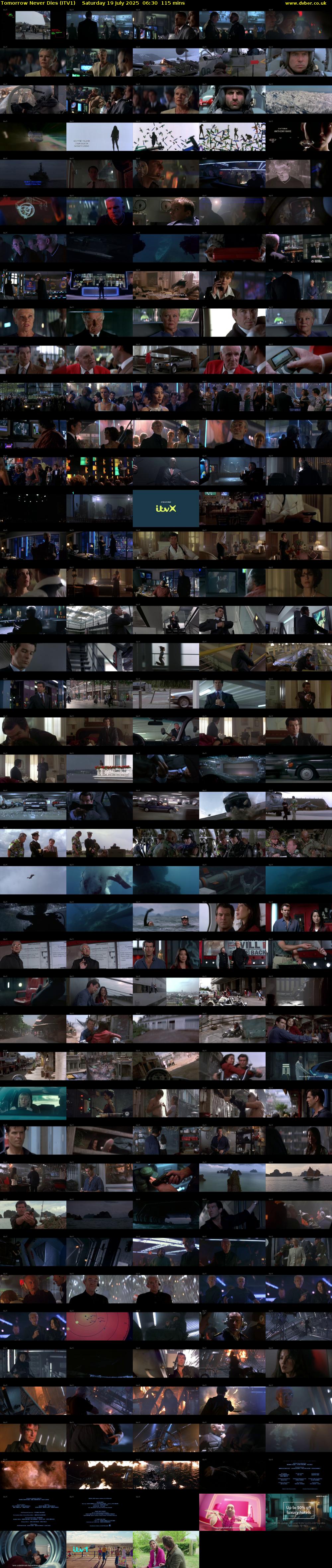 Tomorrow Never Dies (ITV1) Saturday 19 July 2025 06:30 - 08:25