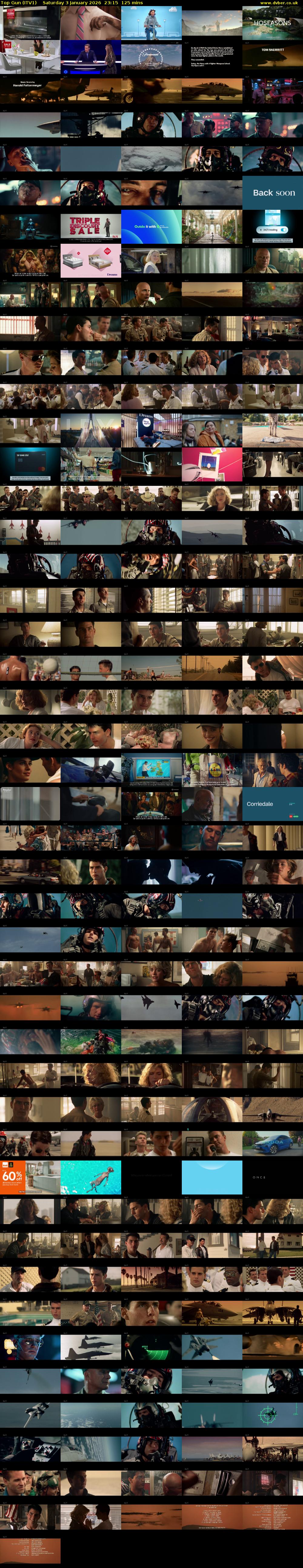 Top Gun (ITV1) Saturday 3 January 2026 23:15 - 01:20