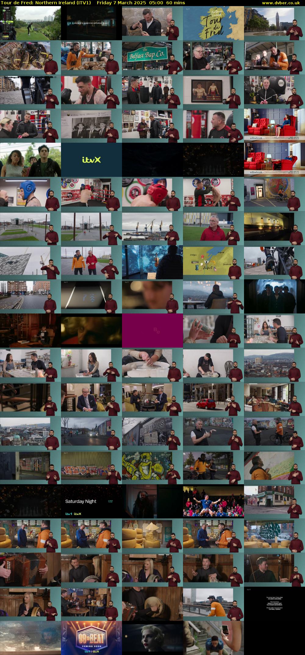 Tour de Fred: Northern Ireland (ITV1) Friday 7 March 2025 05:00 - 06:00