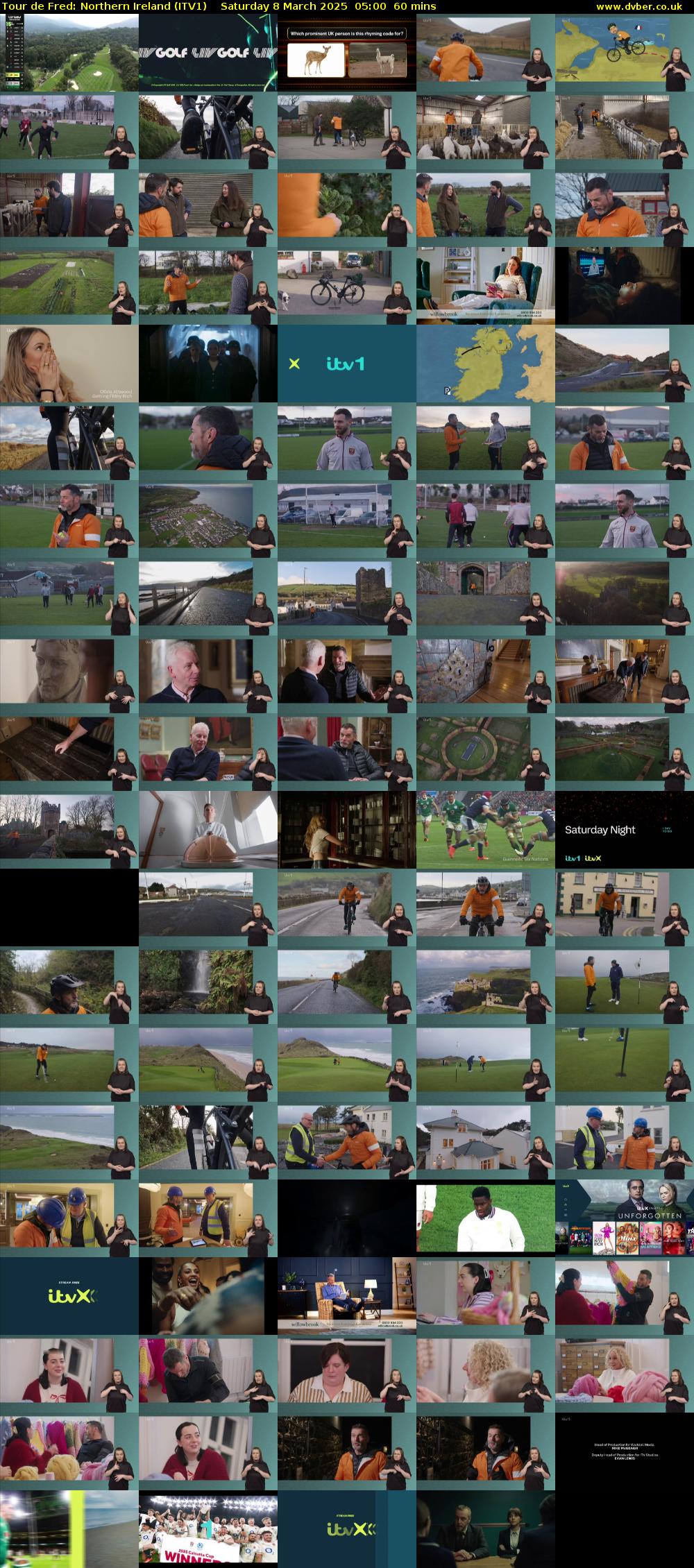 Tour de Fred: Northern Ireland (ITV1) Saturday 8 March 2025 05:00 - 06:00