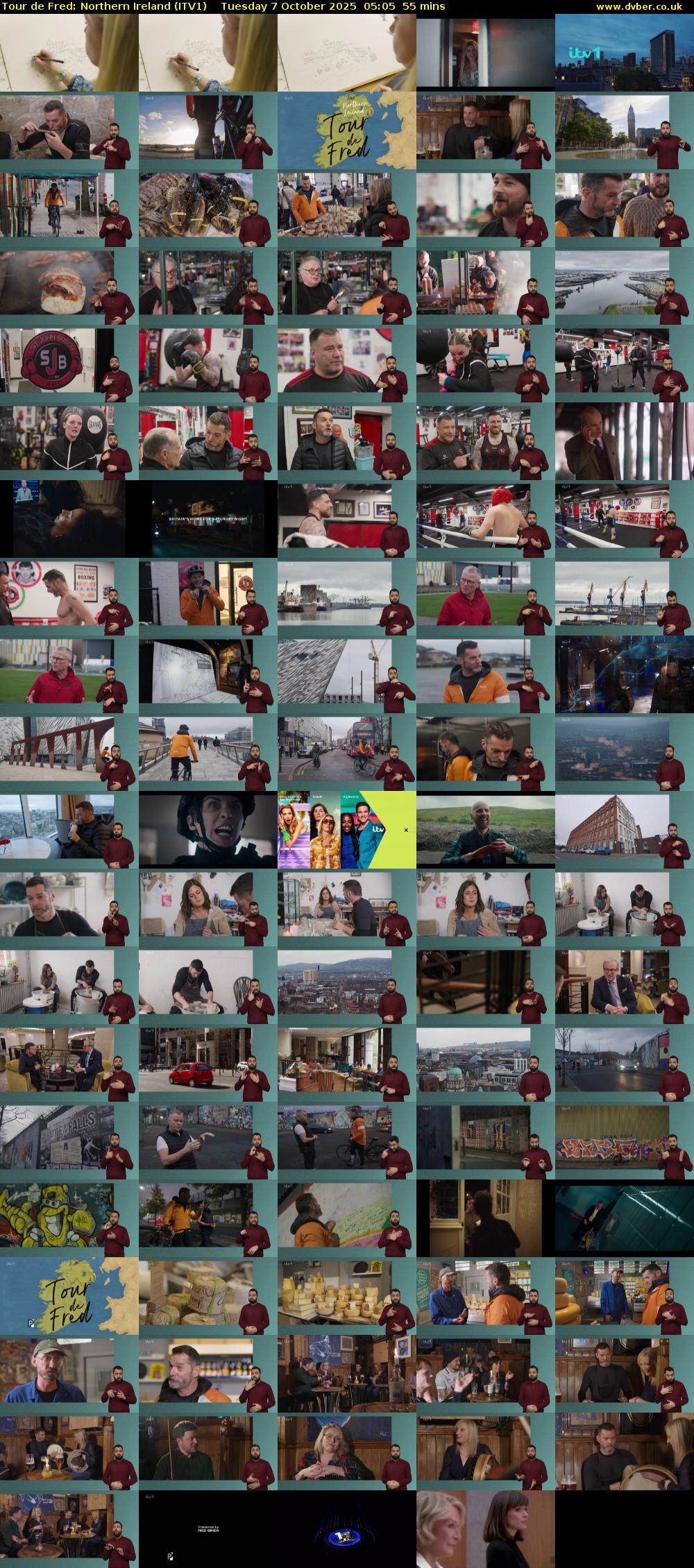 Tour de Fred: Northern Ireland (ITV1) Tuesday 7 October 2025 05:05 - 06:00
