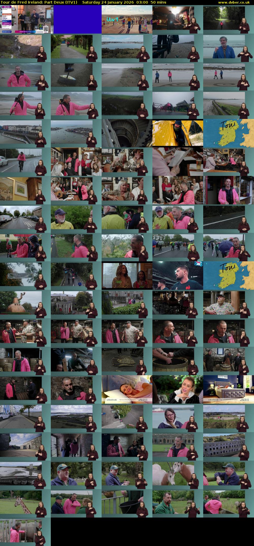 Tour de Fred Ireland: Part Deux (ITV1) Saturday 24 January 2026 03:00 - 03:50