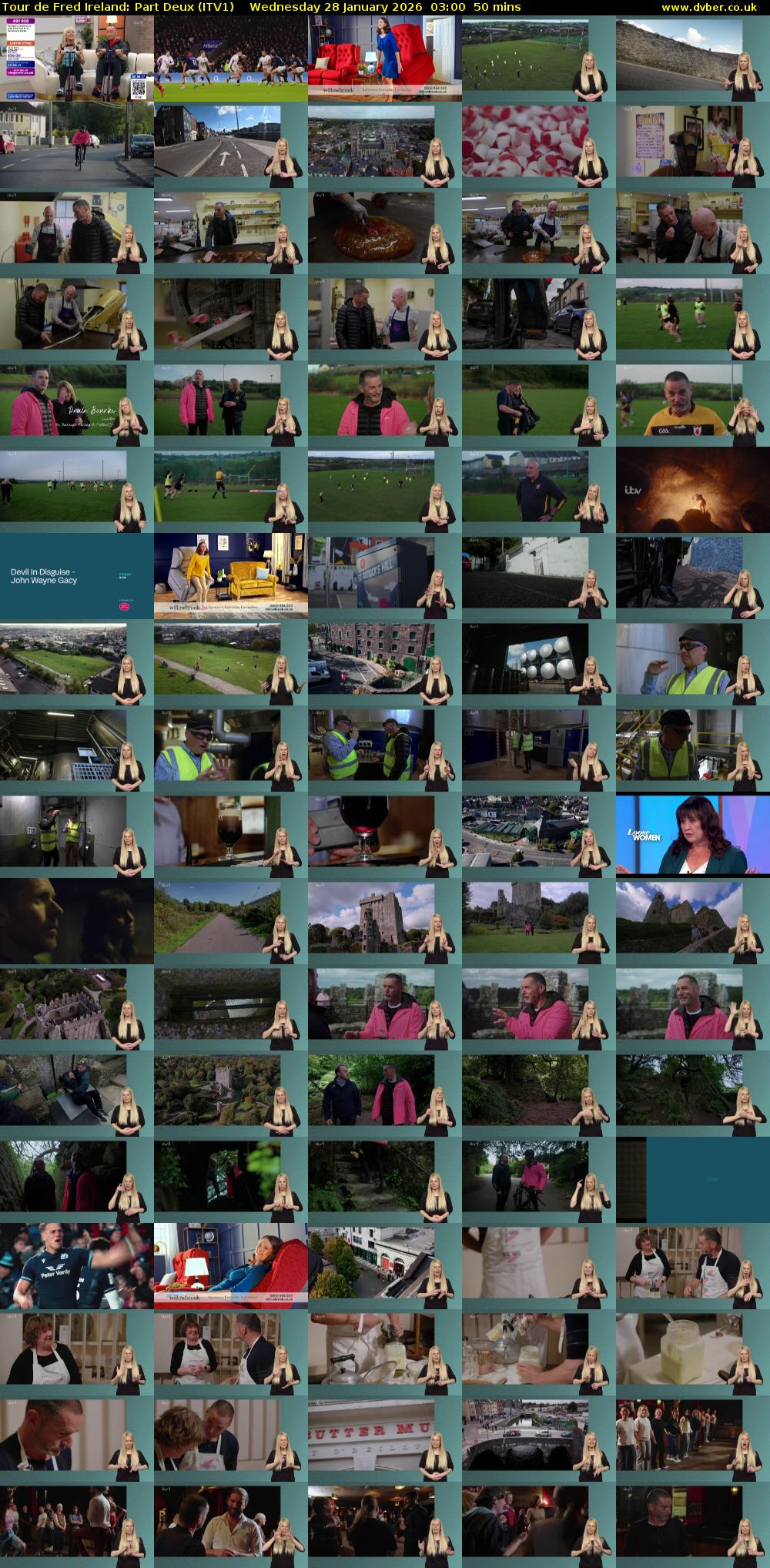 Tour de Fred Ireland: Part Deux (ITV1) Wednesday 28 January 2026 03:00 - 03:50