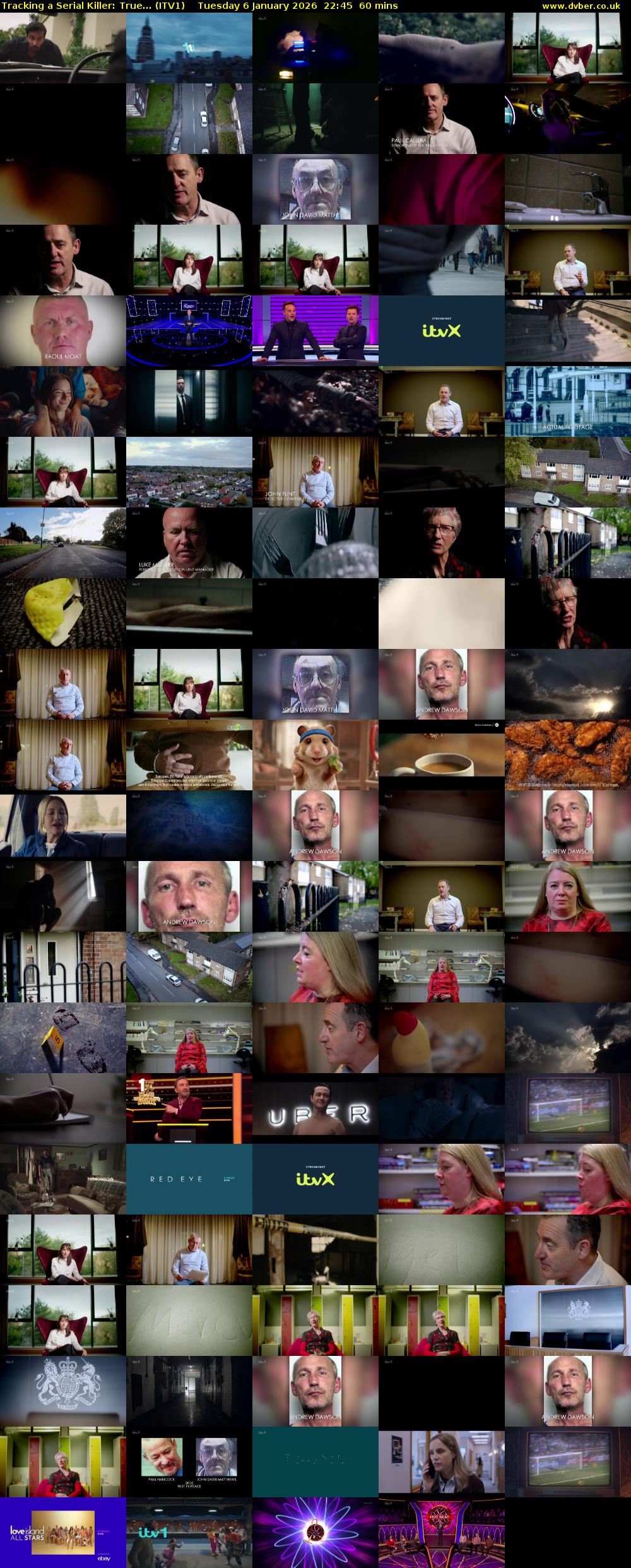 Tracking a Serial Killer: True... (ITV1) Tuesday 6 January 2026 22:45 - 23:45